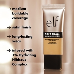 Kem nền dưỡng ẩm Elf Soft Glam Satin Foundation 30ml