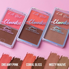 Bảng má hồng và tạo khối LA Girl On Cloud Nine Bouncy Blush Bronzer