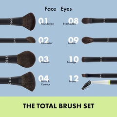 Bộ 8 cây cọ Sephora Collection The Total Brush Set