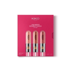 Set 3 son kem Kiko Milano UNLIMITED DOUBLE TOUCH tone màu Nude Attitude không lem không trôi
