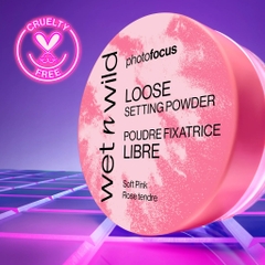 Phấn phủ kiềm dầu làm sáng mờ mịn khuyết điểm trên da Wet n Wild Photo Focus Loose Setting Powder màu Soft Pink 20gr