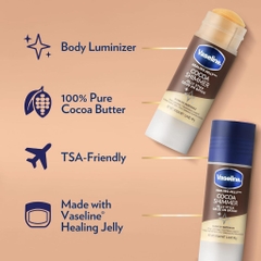 Thỏi dưỡng ẩm có nhũ Vaseline Cocoa Shimmer Jelly Stick 40g