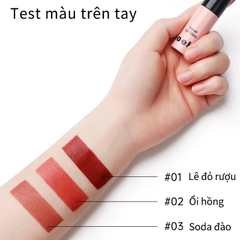 Son Kem Nhung Lì Mini Mooekiss Velvet Lip Gloss 1ml