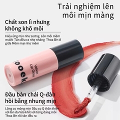 Son Kem Nhung Lì Mini Mooekiss Velvet Lip Gloss 1ml