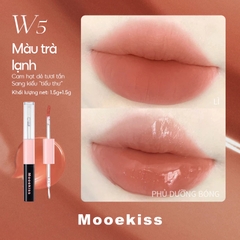 Son Môi 2 Đầu Lì & Bóng Mooekiss Dual-Effect Longwear Lip Gloss 1.5g+1.5g