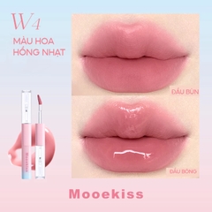 Son Môi 2 Đầu Lì & Bóng Mooekiss Dual-Effect Longwear Lip Gloss 1.5g+1.5g