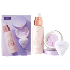 Set xịt khóa nền và phấn phủ bột Tarte Prep Set & Lock mini size