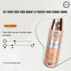 Xịt thơm toàn thân Armaf Club De Nuit Perfume Body Spray 200g