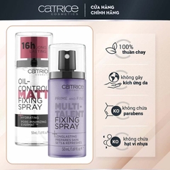 Xịt khóa nền Catrice kiềm dầu, cấp ẩm, tạo độ căng bóng cho da 50ml