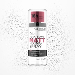 Xịt khóa nền Catrice kiềm dầu, cấp ẩm, tạo độ căng bóng cho da 50ml
