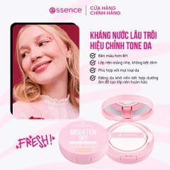 Phấn nước nâng tone, giữ ẩm, kháng nước bền màu ESSENCE Brighten Up cushion foundation 12g