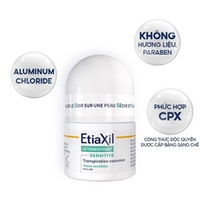 Lăn khử mùi và ngăn mồ hôi Etiaxil Roll-On Deodorant 15ml