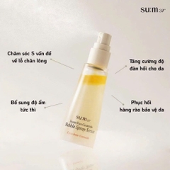 Xịt khoáng dưỡng da ẩm mịn làm sạch sâu bụi bẩn Su:m37 Secret Pore Ceramide Bubble Spray Serum 60ml