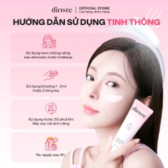 Kem chống nắng Dinsee thuần chay nâng tone trắng hồng Premium Vegan Tone Up Sunscreen SPF50+ PA++++ 50ml