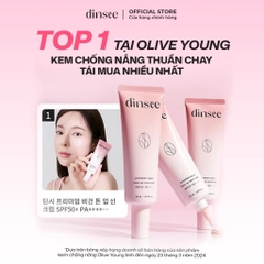 Kem chống nắng Dinsee thuần chay nâng tone trắng hồng Premium Vegan Tone Up Sunscreen SPF50+ PA++++ 50ml