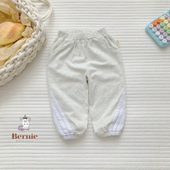 Quần dài thể thao cho bé trai bé gái dáng basic thun cotton 4 chiều 1 đến 7 tuổi BERNIE 0623Q008