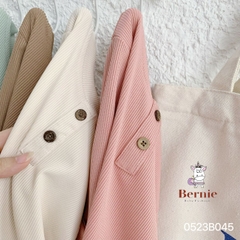 Đồ dài tay cho bé trai bé gái thun tăm trơn màu basic hàn quốc 1 đến 7 tuổi BERNIE