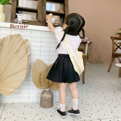 Set độ đồ thun Polo ngắn tay cho bé trai bé gái đồng phục BERNIE thủy thủ quần short chân váy xếp ly 8-30kg H0924B04