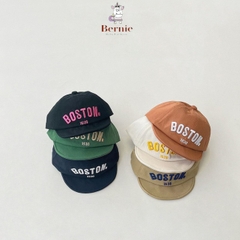 Mũ nón lưỡi trai cho bé trai thêu chữ Boston dễ thương 48-50cm 1 đến 3 tuổi BERNIE KIDS