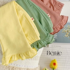 Quần dài ống loe viền bèo cho bé gái phong cách sành điệu size 1 đến 7 tuổi BERNIE 22Q114