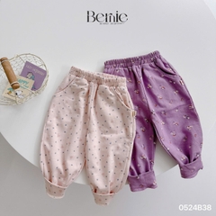 Set bộ thun dài thu đông cotton họa tiết hoạt hình cho bé gái đi chơi đi học 1 đến 7 tuổi BERNIE 0524B38