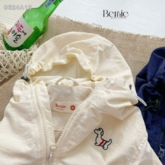 Áo khoác gió có mũ họa tiết nhiều màu unisex cho bé trai bé gái size 1 đến 7 tuổi BERNIE 24A017