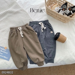 Set bộ thun dài tay thu đông cho bé trai bé gái dáng hoodie có mũ Bernie kids 1 đến 7 tuổi 0924B32