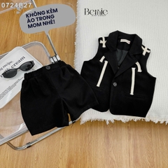 Set bộ Vest blazer công tử phong cách hàn quốc cho bé trai 1 đến 7 tuổi BERNIE 0724B17
