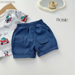 Set bộ thun cotton họa tiết khủng long phong cách hàn quốc cho bé trai 1 đến 7 tuổi BERNIE H1124B02