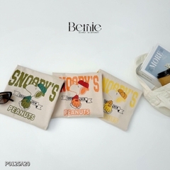 o thun tay ngắn raplang unisex cho bé trai bé gái họa tiết cún Snoopy nhiều màu size 9 tới 28kg BERNIE P0125A20