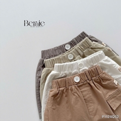 Quần short quần kaki đùi phối túi hộp 1 bên cho bé trai đi chơi đi học size 9 tới 28kg BERNIE P1124Q51