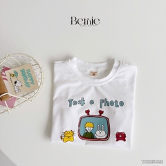 Set bộ tanktop bé trai áo thun ba lỗ in họa tiết kèm quần short kẻ sọc 1 đến 7 tuổi BERNIE T0225B28