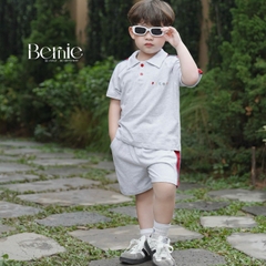 Set bộ polo cho bé trai áo thun tay ngắn họa tiết câụ bé kèm quần short size 1 đến 7 tuổi BERNIE T0425B64