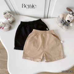 Set bộ polo tay ngắn cho bé trai họa tiết thêu ô tô kèm quần short kaki size 9 tới 25kg BERNIE H0625B36