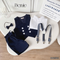 Set vest gile công tước hàn quốc 5CT cho bé trai thôi nôi sinh nhật đi tiệc 1 đến 7 tuổi BERNIE H0625B12