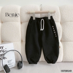 Quần dài jogger nỉ bông in chữ Bernie cho bé trai phong cách sành điệu 1 đến 7 tuổi BERNIE 0724Q28