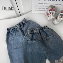 Quần jean dài quần denim can thân trước cho bé trai phong cách sành điệu size 11 tới 28kg BERNIE 25Q004
