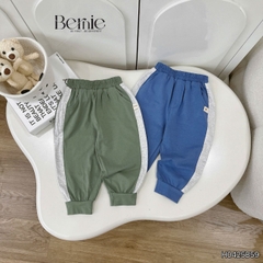 Set bộ polo tay dài raplang phối màu họa tiết thêu khủng long kèm quần dài cho bé trai size 1 đến 7 tuổi BERNIE H0425B59