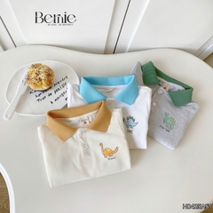 Áo thun áo polo tay dài họa tiết hình in Khủng long cho bé trai 1 đến 7 tuổi BERNIE H0425A51