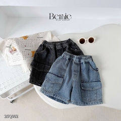 Quần short quần jean túi hộp đi chơi đi học cho bé trai size 9kg tới 28kg BERNIE KIDS 25Q002