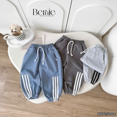  Quần dài quần nỉ da cá phong cách thể thao phối dây cho bé trai bé gái size 9 tới 28kg BERNIE H0725Q84