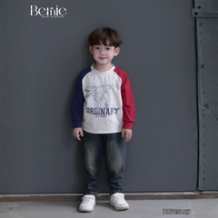 Áo thun áo phông cho bé trai tay dài raplang họa tiết ô tô size 9 đến 28kg BERNIE H0725A27