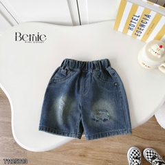 Bộ đồ bé trai Boy Story áo thun cotton quần jean rách mềm Set đồ bé trai năng động đi học đi chơi  BERNIE T1125B13