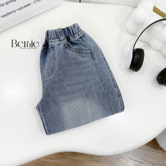 Quần jean quần denim dài ống suông DAILY xanh dương wash nhẹ cho bé trai bé gái size 9 tới 28kg BERNIE H1025B77ĐQ