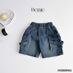 Quần short quần jean túi hộp Teacher cho bé trai đi chơi đi học size 9kg tới 28kg BERNIE KIDS H1025B61ĐQ 