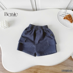 Set bộ cộc tay raplang họa tiết Worker Cars và quần short bé trai đi chơi đi biển 9 tới 25kg BERNIE H1125B42