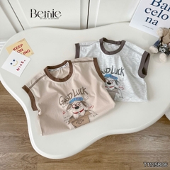 Set bộ tanktop áo thun họa tiết Poppy năng động kèm quần short cho bé trai  size 9 đến 25kg BERNIE T1125B06