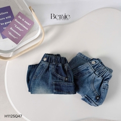 Quần short quần jean túi hộp cho bé trai đi chơi đi học size 11kg tới 28kg BERNIE KIDS H1125Q47