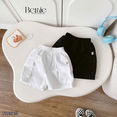 Set bộ tay ngắn đi chơi đi biển cho bé trai áo loang Houd và quần short kaki size 9 tới 28kg BERNIE T1125B15