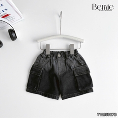 Set bộ tay ngắn áo thun Dino kèm quần short túi hộp Boss cho bé trai đi chơi đi học size 9kg tới 28kg BERNIE KIDS T1025B67Đ